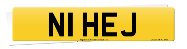 Registration number N1 HEJ